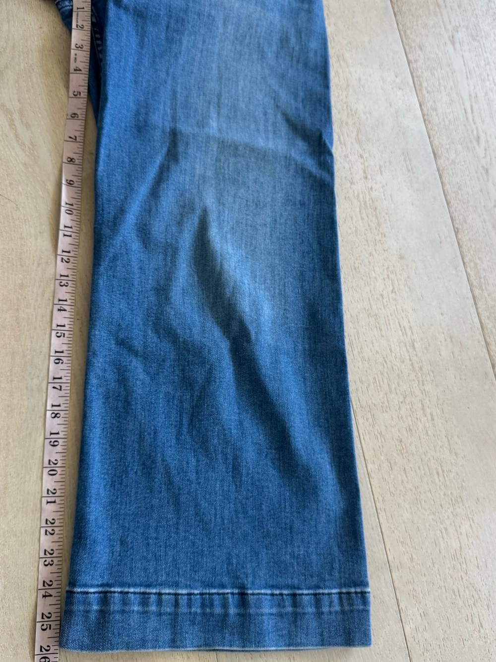 Maeve Jeans Women 32 Colette Wide Leg High Rise Crop Blue Denim - Picture 7 of 8